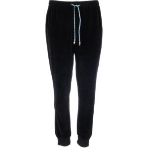 Black Velour Joggers