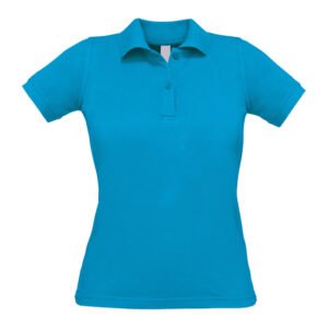 Skinny Feminine Cut Short Sleeved Polo Shirt